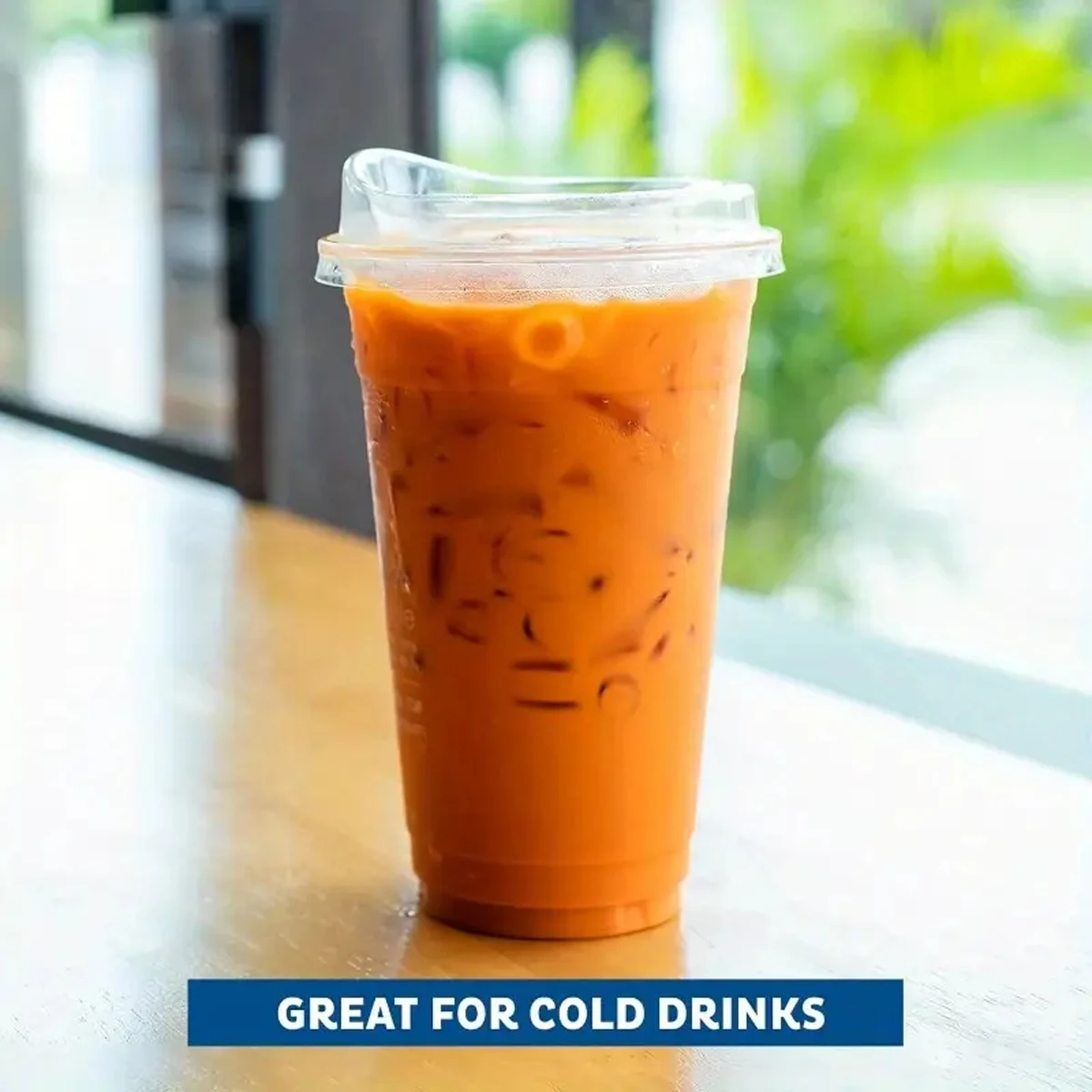 10/20/50pcs Transparent Disposable Coffee Cup Milk Tea Cup Without Straw Suitable for Smoothies and Cold Drinks thumbnail 3
