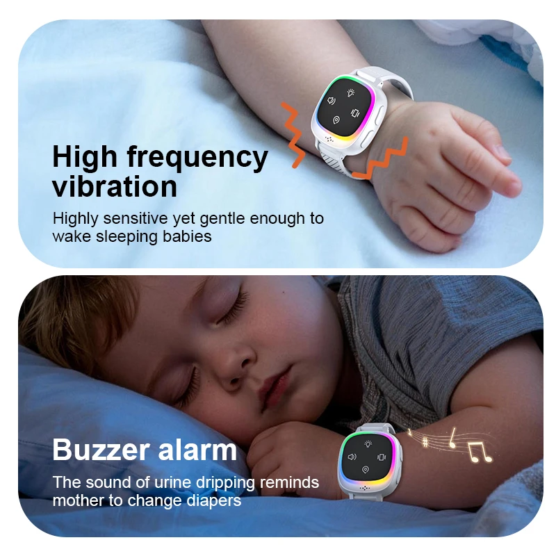 New Kids Bedwetting Alarm Wireless USB Rechargeable Portable Wearable Vibration Reminder Children Potty Training Elderly Baby thumbnail 2