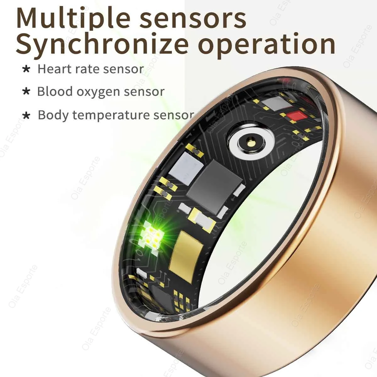 2026 Smart Ring Blood Pressure Heart Rate Sleep Monitoring Smart Ring IP68 & 5ATM Waterproof Multi-sport Mode Smartring Man Wome thumbnail 4