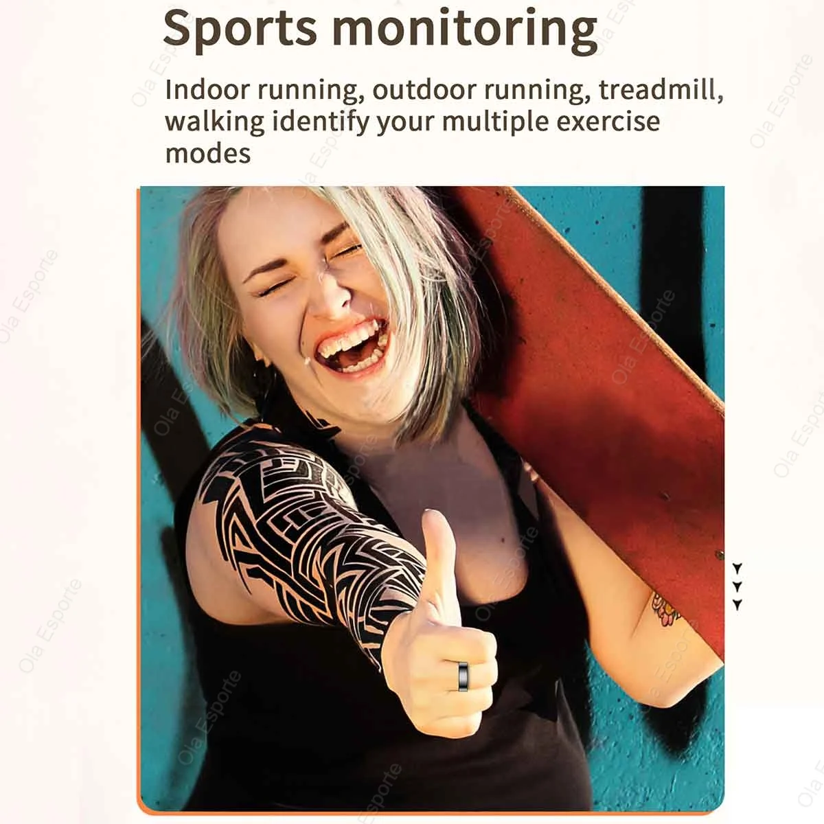 2026 Smart Ring Blood Pressure Heart Rate Sleep Monitoring Smart Ring IP68 & 5ATM Waterproof Multi-sport Mode Smartring Man Wome thumbnail 6