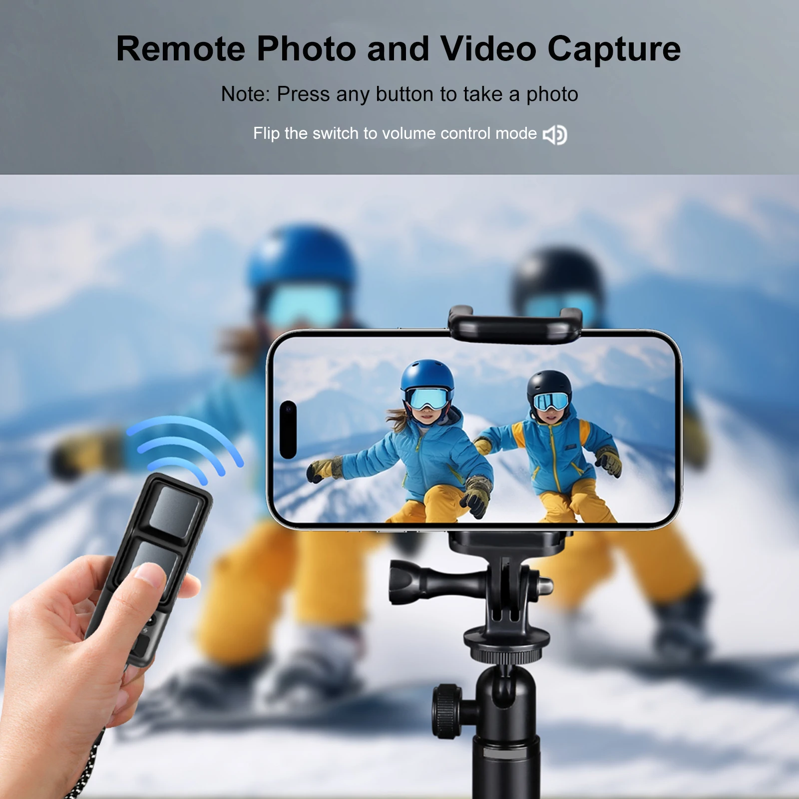 Phone E-Book Page Turner Smart Fingertip Remote Control Video Scrolling Controller Dual Button Portable for Tablet Mobile Phone thumbnail 5