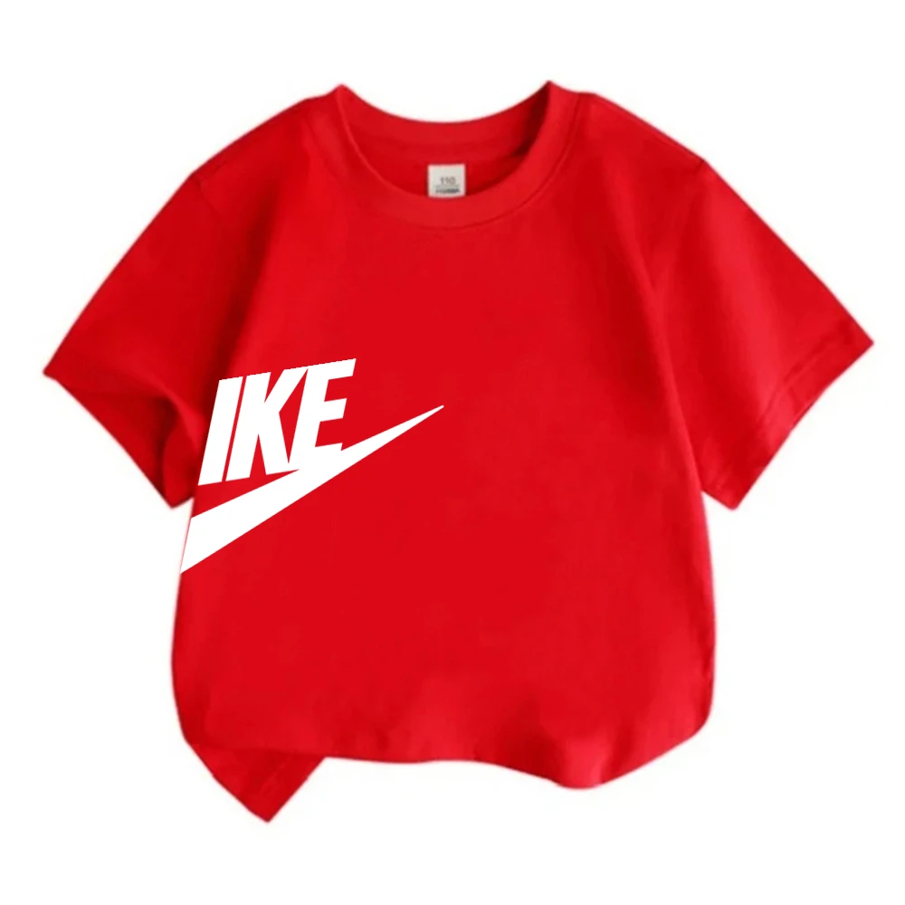 Summer Brand black T-shirt+Shorts Two-piece set Kids Clothing Fashion Letter Boy Girl3-12Yrs Sports Short-sleeved Casual Set thumbnail 6