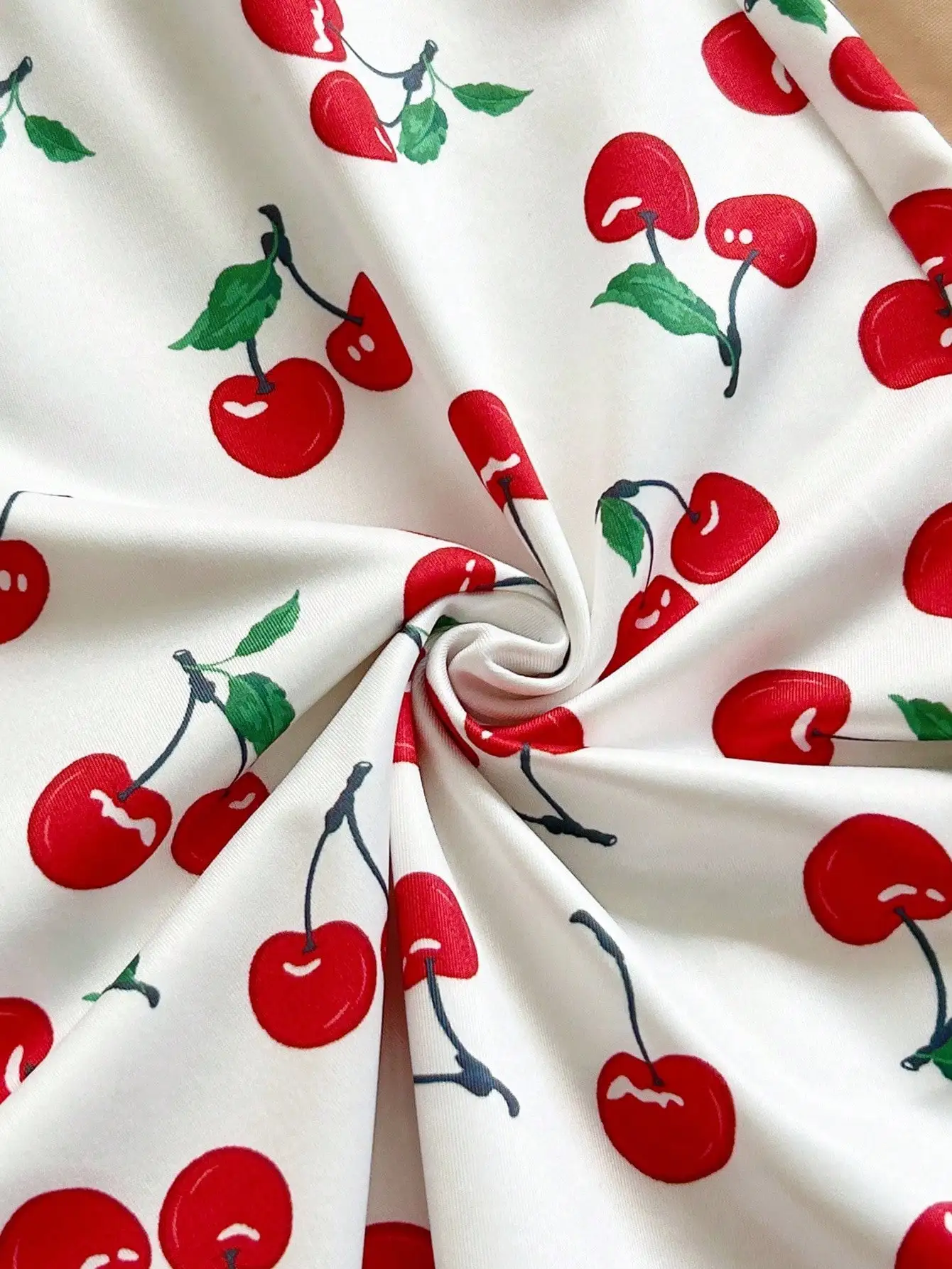 Women's Cherry-Print One-Shoulder Jumpsuit thumbnail 6