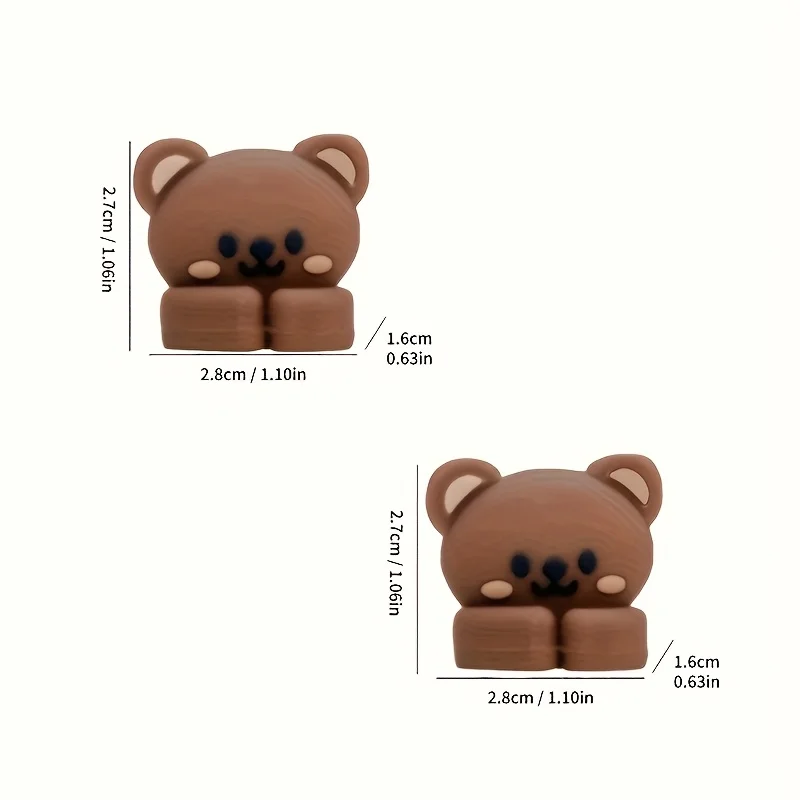 3-Piece Set of Cute Animal-Shaped Desktop Multi-Functional Cable Organizers and Cable Clips Practical Hooks, Mouse Cable, Earphone Cable, and Data Cable Organizer. Nail-Free, Traceless Cable Organizer for Desks and Drawers, Used for Home Storage. thumbnail 4