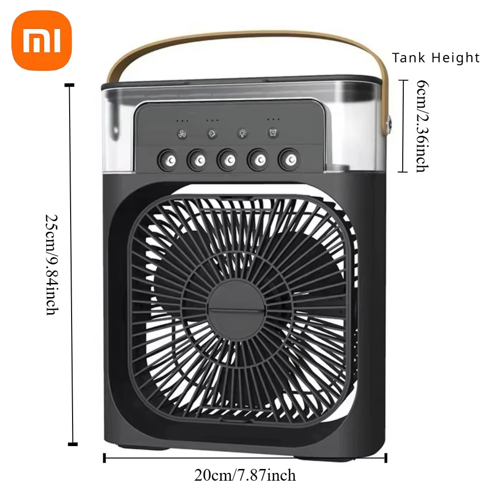 Xiaomi 3 in 1 Portable Fan AIr Conditioner Household Mini Air Cooler LED Night Light Humidifier Air Adjustment FanOffice HomeFan thumbnail 6