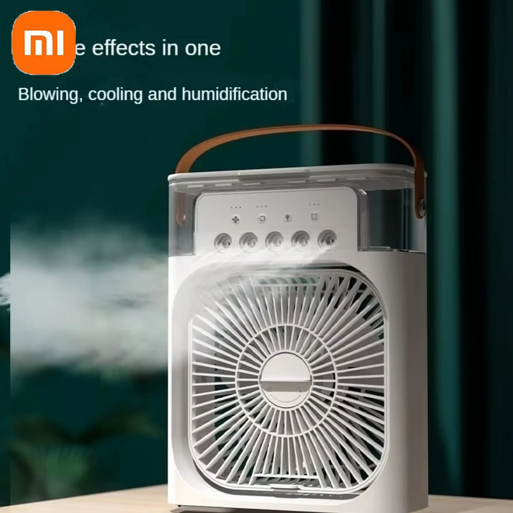 Xiaomi 3 in 1 Portable Fan AIr Conditioner Household Mini Air Cooler LED Night Light Humidifier Air Adjustment FanOffice HomeFan thumbnail 5