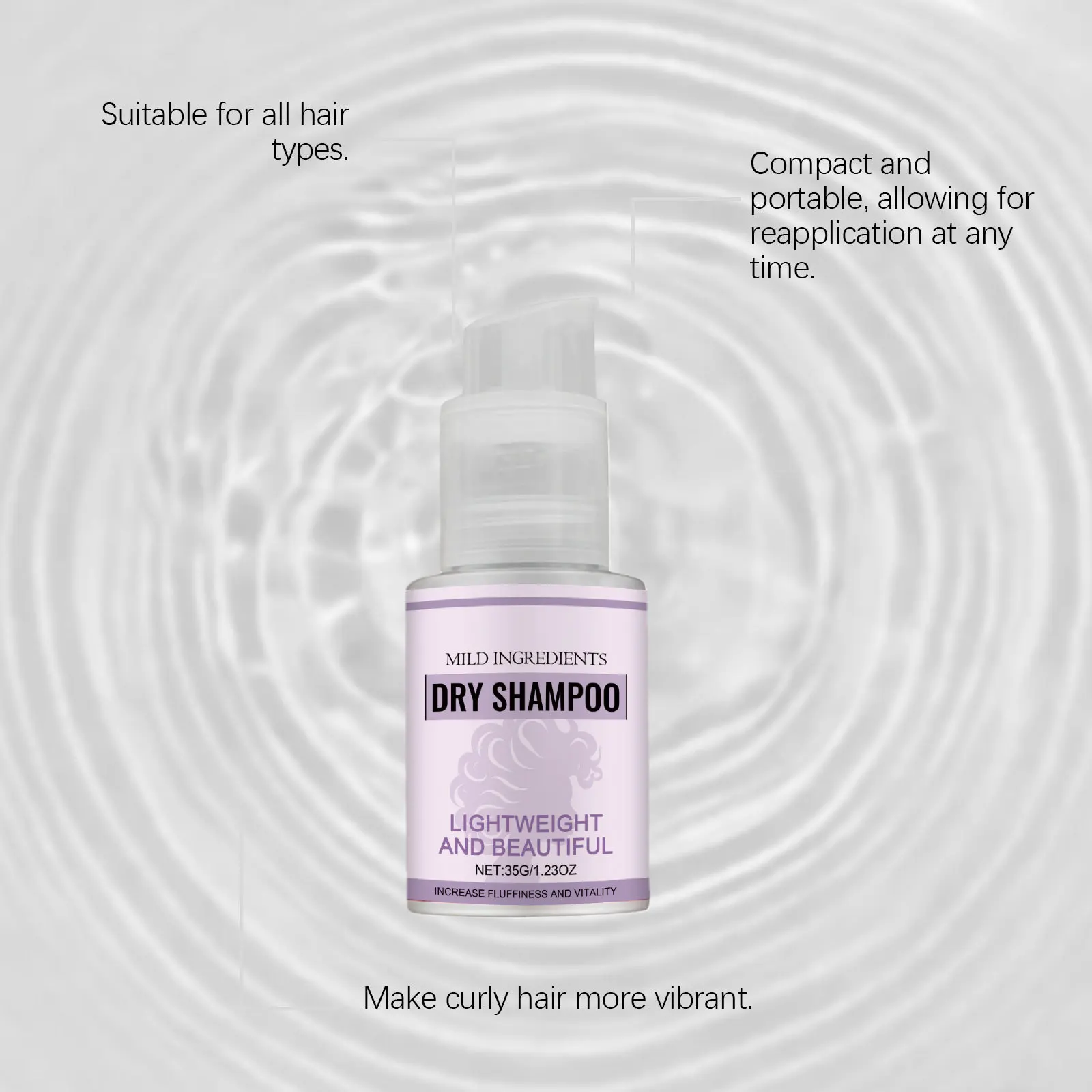 Dry Shampoo Spray Oil Control Volumizing Smooth Nourish Thickening Moisturizing Travel Lightweight Lasting Fluffy Hair Refresher thumbnail 5