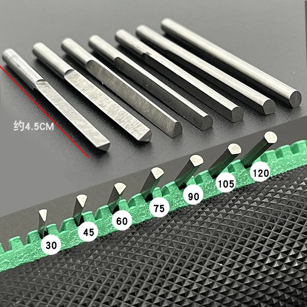 7Pcs 30-120° Tungsten Steel Pneumatic Engraving Knives Jewelry Carving Knife Triangle Graver Metal Blades DIY Tools thumbnail 3