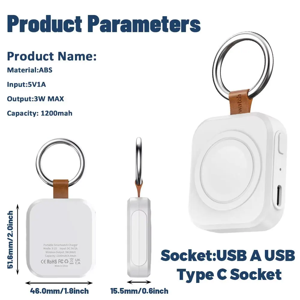 Magnetic Watch Charger Fast Charging for Apple Watch / Samsung Galaxy Watch 2 Models Available Type-C Charger Portable Design thumbnail 5