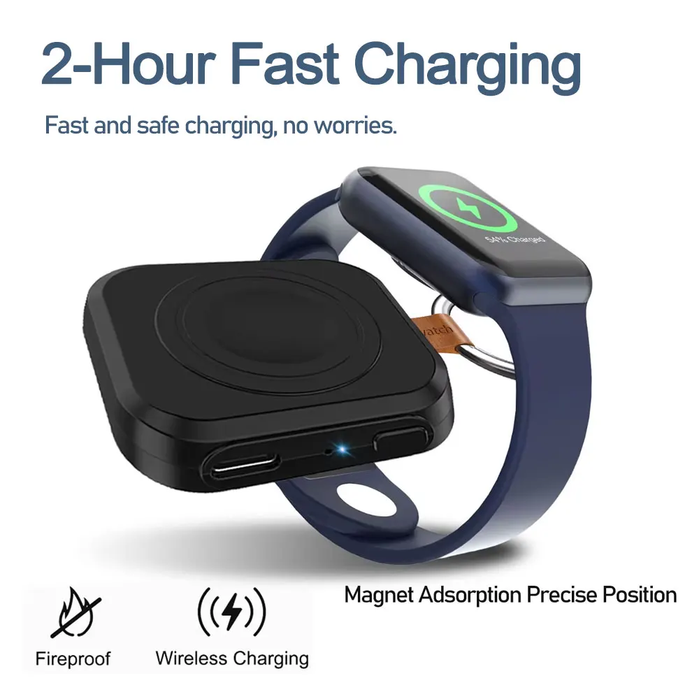 Magnetic Watch Charger Fast Charging for Apple Watch / Samsung Galaxy Watch 2 Models Available Type-C Charger Portable Design thumbnail 4