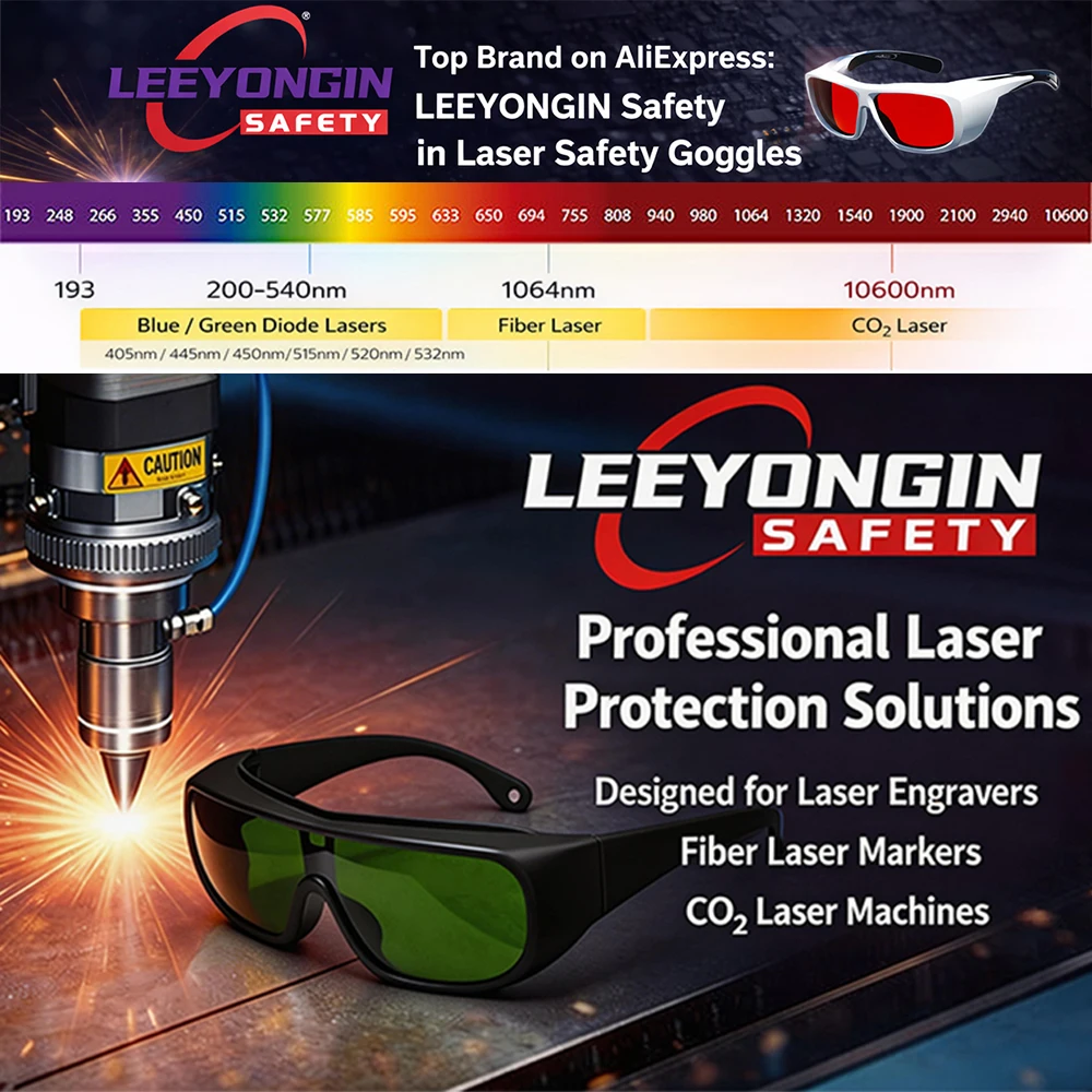 Laser Protective Goggles Eye Protection Safety Glasses for Laser Engraver Cutter Machine DIY Users Protective Eyewear thumbnail 3