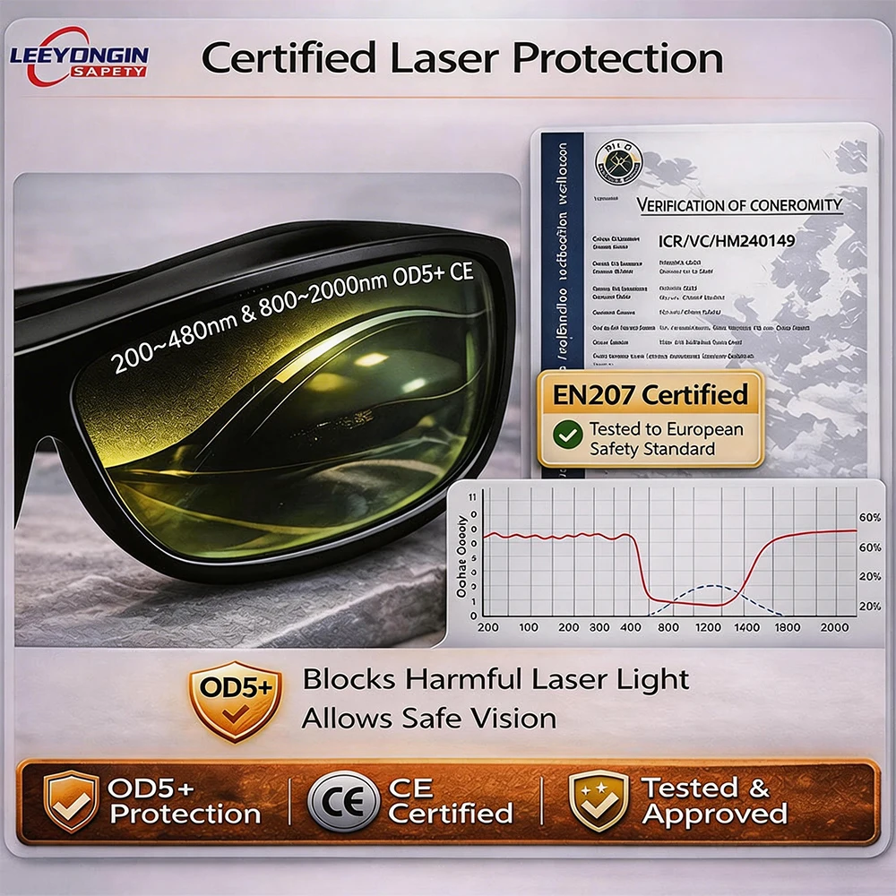 Laser Protective Goggles Eye Protection Safety Glasses for Laser Engraver Cutter Machine DIY Users Protective Eyewear thumbnail 5