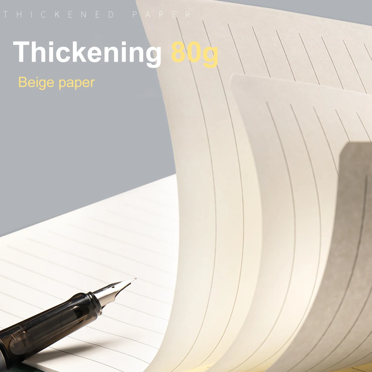 A5 Notebook Student Planning Efficiency Book Business Office Work Conference Notepad 360 Pages 100GSM Font Leather Cover thumbnail 2