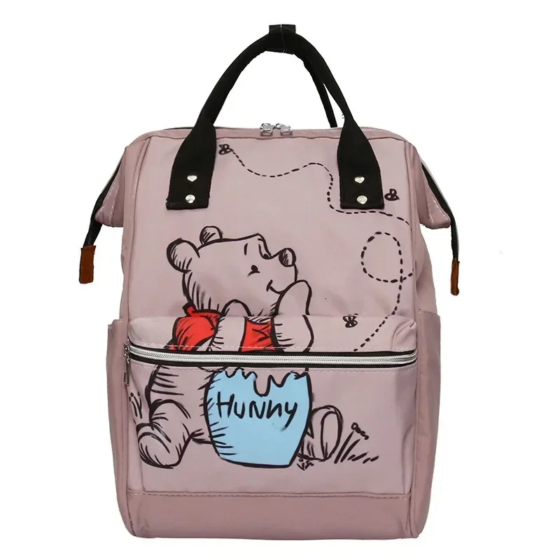 Creative Cartoon  Winnie The Pooh Diaper Backpack Cute Mother and Baby Bag Large Capacity Lightweight Travel Mommy Bags thumbnail 3