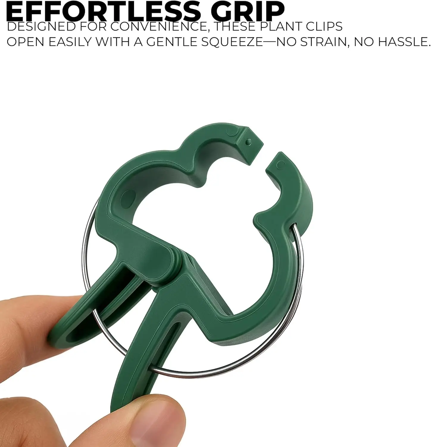 Garden Plant Clips, Plant Support Clips for Securing Stems, Flowers or Climbing Vines To Tomato Cages thumbnail 3