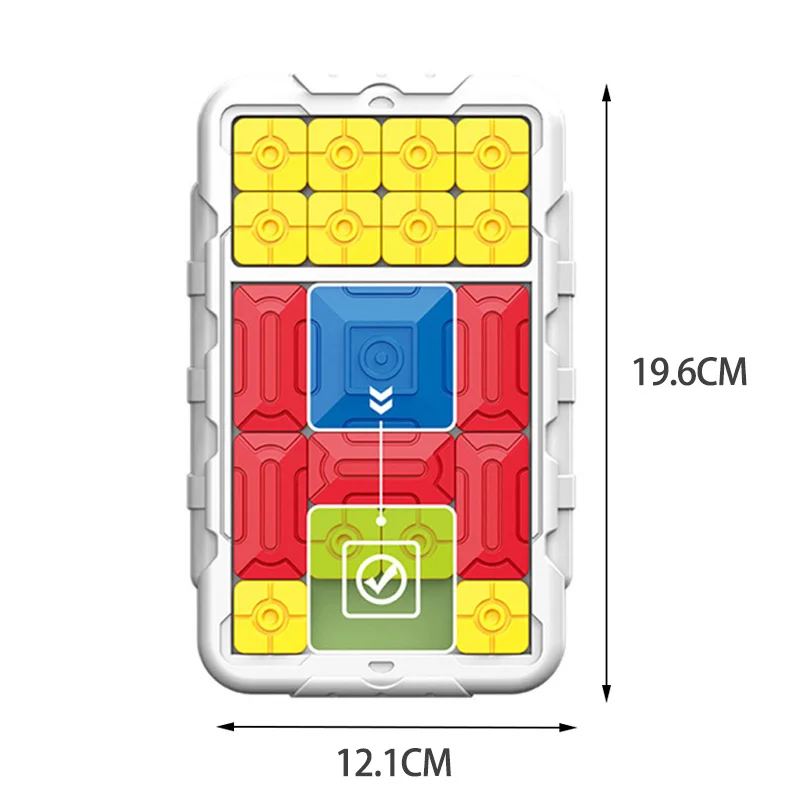 Slide Block Brain Game Challenge Huarong Road Brain Teaser Sliding Puzzles Logical Thinking Interactive Toy Board Game Kid Gift thumbnail 6