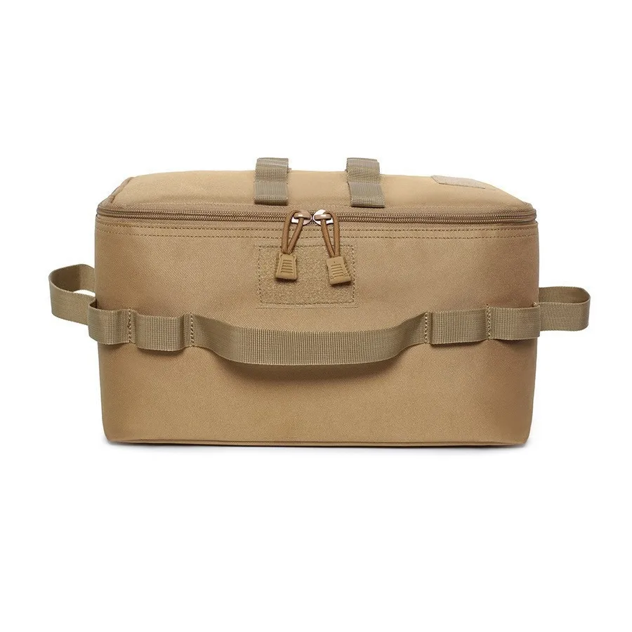 Outdoor Camping Storage Bag Basket Gas Stove Canister Pot Carry Bag Sack Picnic Bag Cookware Utensils Organizer thumbnail 4