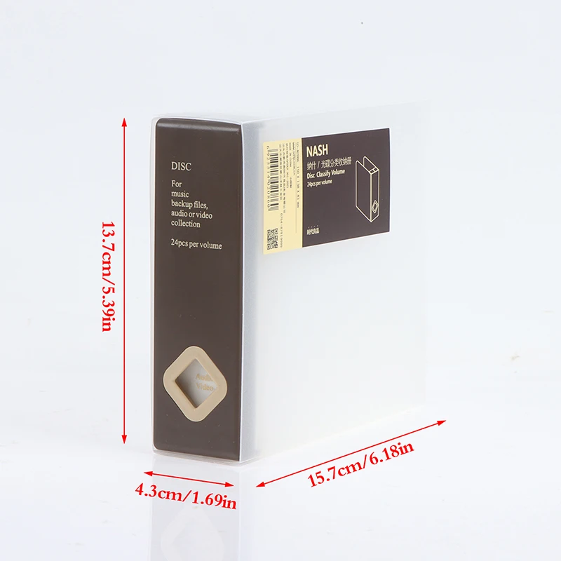 [E] 24 Disc CD DVD Organizer Holder Storage Case Hard Album Capacity Box Portable thumbnail 6