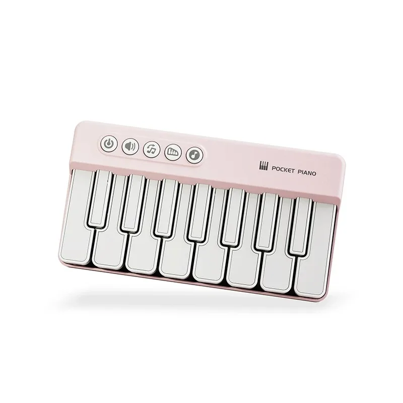 Kids Pocket Piano 7 Colors LED Light Electronic Organ Keyboard Child Musical Instrument Playable Beginner Multi-functional Piano thumbnail 5