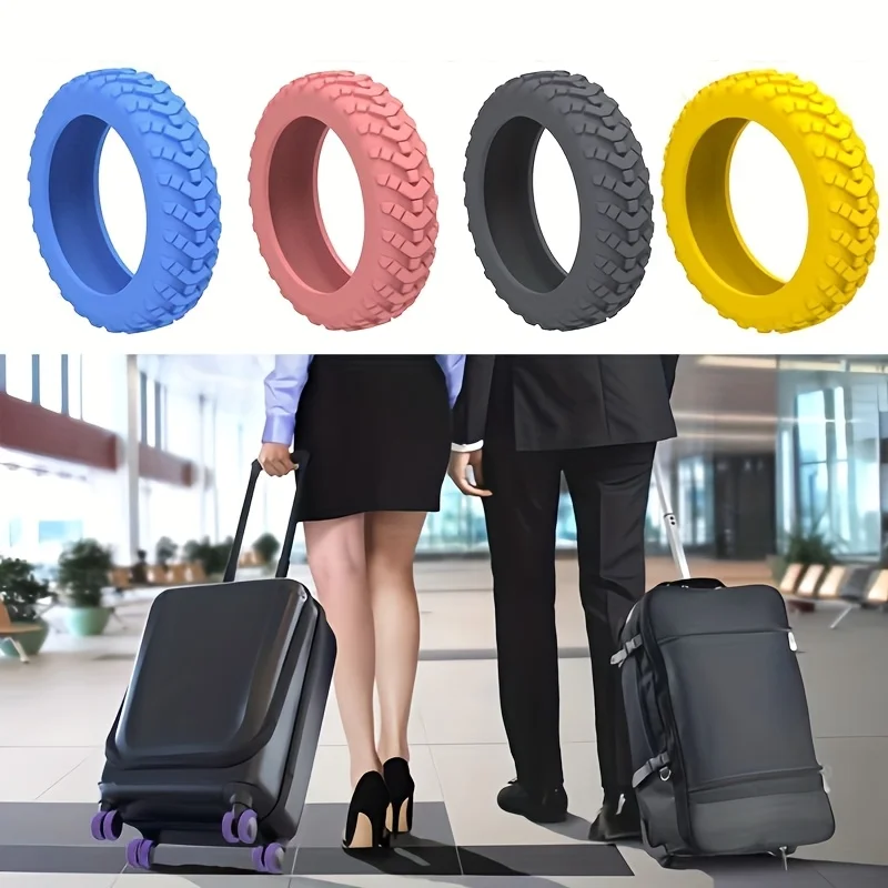 Vibrant 16PCS Silicone Luggage Wheels – Quiet, Smooth & Shock-Absorbing. Perfect for Suitcases & Office Chairs! thumbnail 2