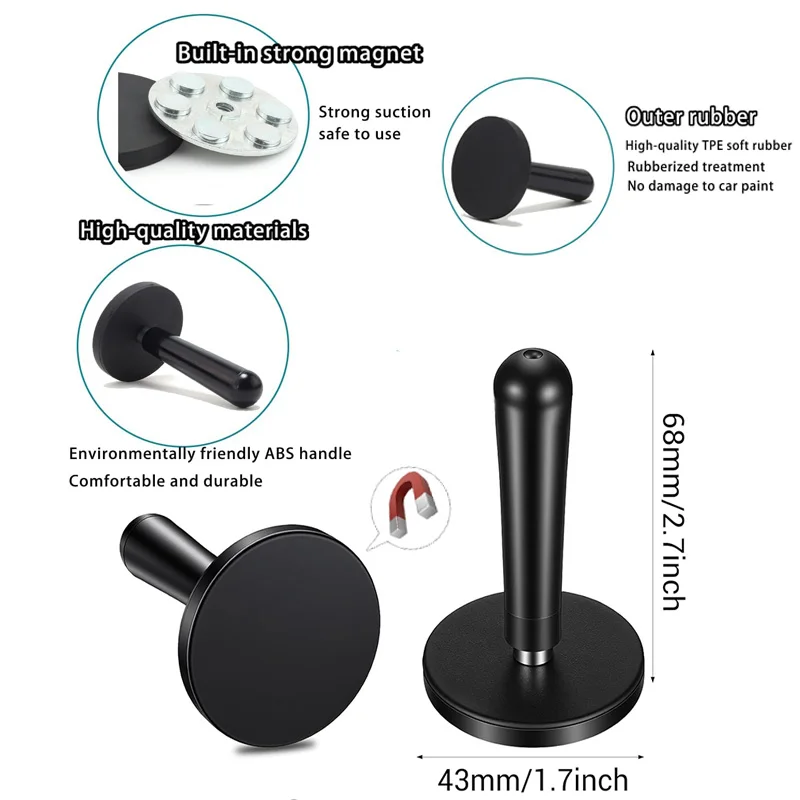 Vinyl Wrap Magnets Heavy Duty Magnetic Gripper Tools for Car Wrapping Window Tint Sign Vinyl Film Stickers Install Tool 2-10pcs thumbnail 3