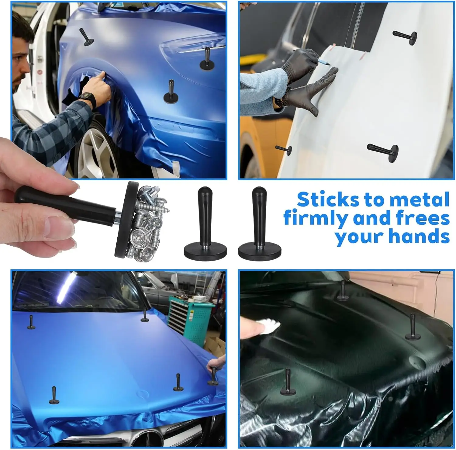 Vinyl Wrap Magnets Heavy Duty Magnetic Gripper Tools for Car Wrapping Window Tint Sign Vinyl Film Stickers Install Tool 2-10pcs thumbnail 4
