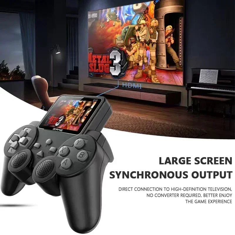 S10 Portable Retro Game Player - 520 Classic Games, 2-Player Mode, AV/TV Output, Mini Handheld Console for Kids thumbnail 3