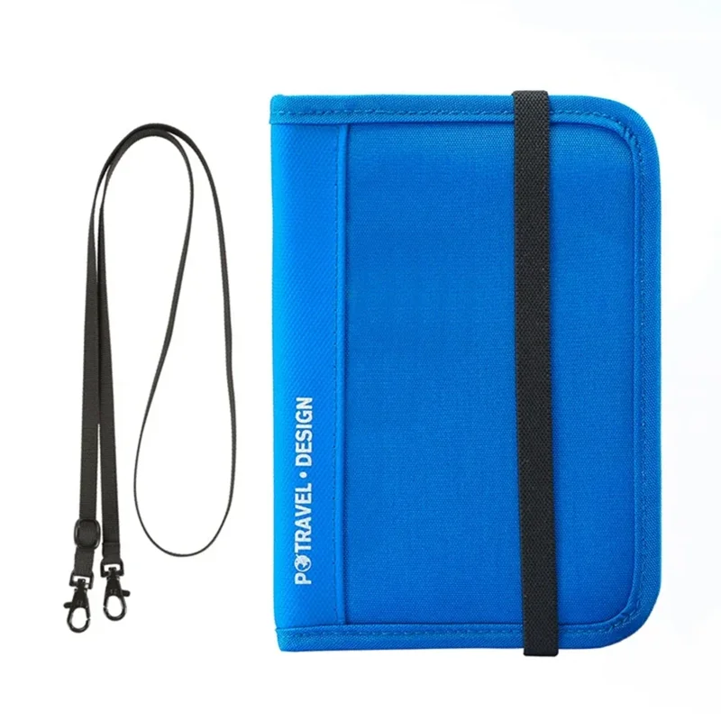 RFID Travel Wallet Passport Holder Credit Card Organizer Zipper Pouch Document Organizer Anti Theft Travel Accessories thumbnail 3