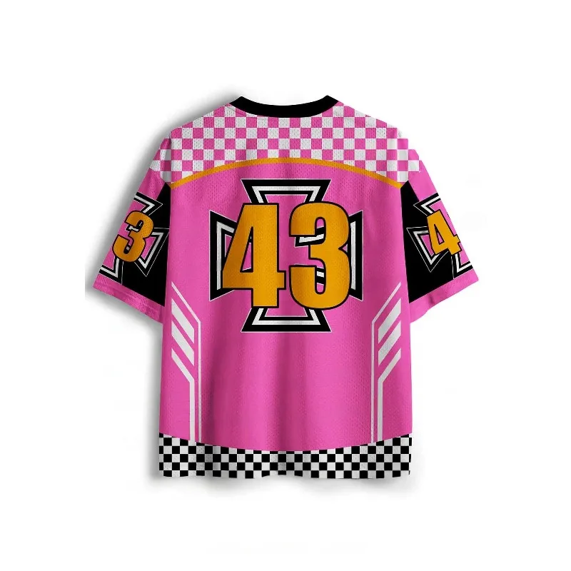 2026 New Jersey Sports Short Sleeved Shirt, V-neck Short Sleeved T-shirt, Sports Fashion 3D Printed Quick Drying Jersey thumbnail 2