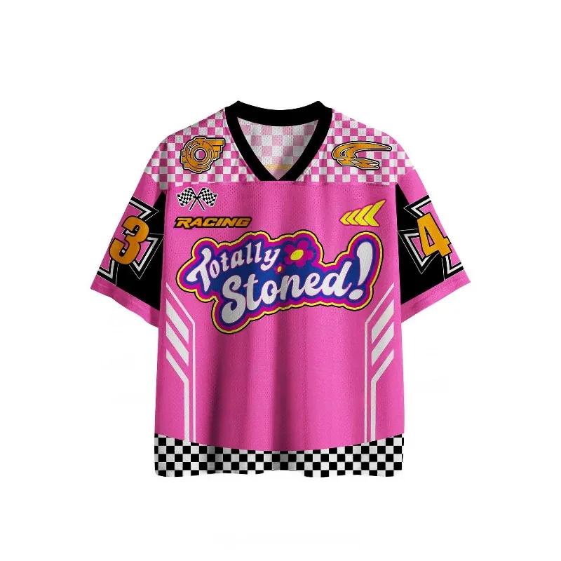 2026 New Jersey Sports Short Sleeved Shirt, V-neck Short Sleeved T-shirt, Sports Fashion 3D Printed Quick Drying Jersey