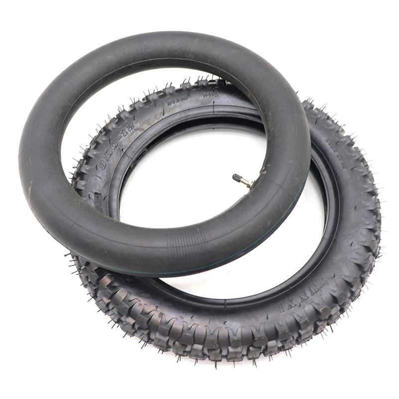 High quality 3.00-12  Tire inch Tyre & tube 12 inch tire for Trail Off Road Dirt Bike Motocross Motorcycle thumbnail 5