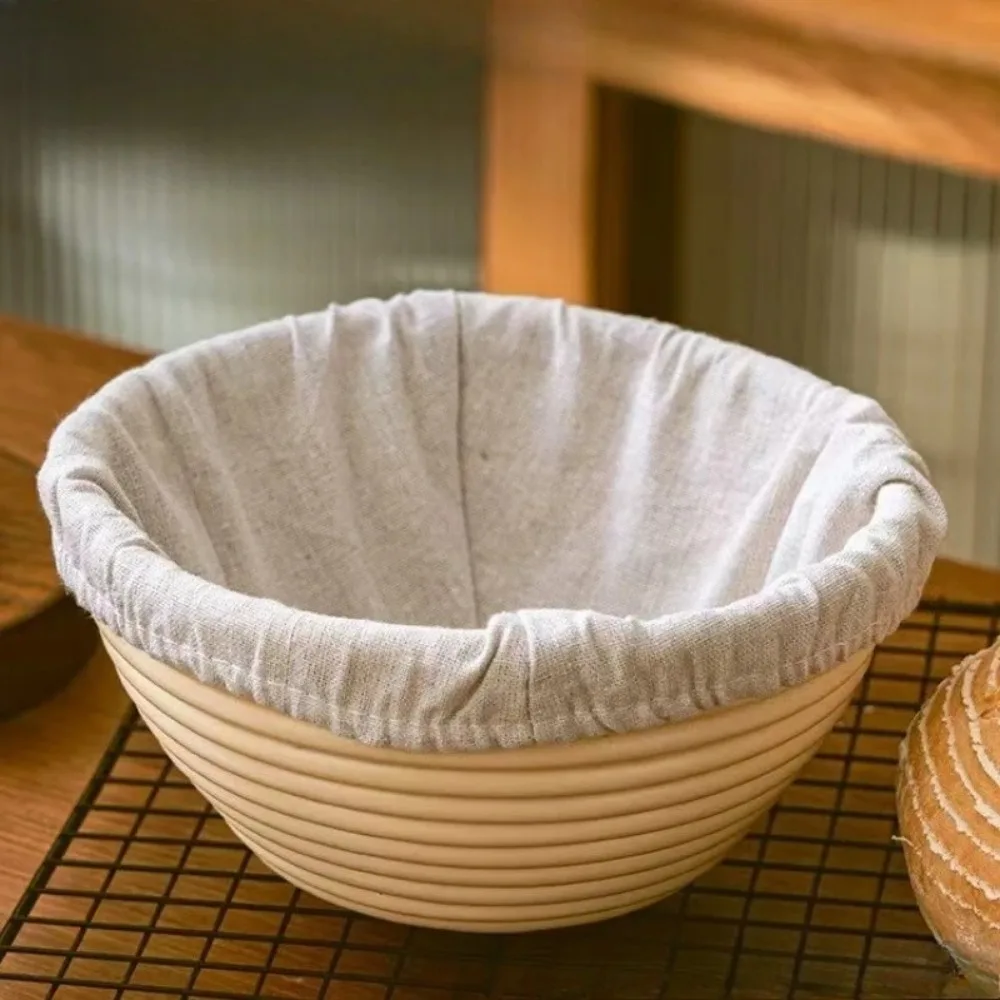 1/3 PCS Handwoven Rattan Dough Proofing Basket for Bread Fermentation Baking Pastry Making for Home Kitchen Bake Accessories thumbnail 3