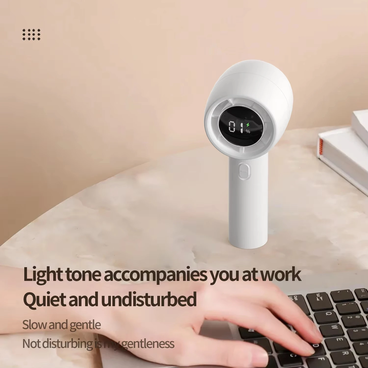 Portable Handheld High-Speed Mini Air Conditioner 3000mAh 100 Gears Rechargeable Fan Cooler for Personal Use thumbnail 5