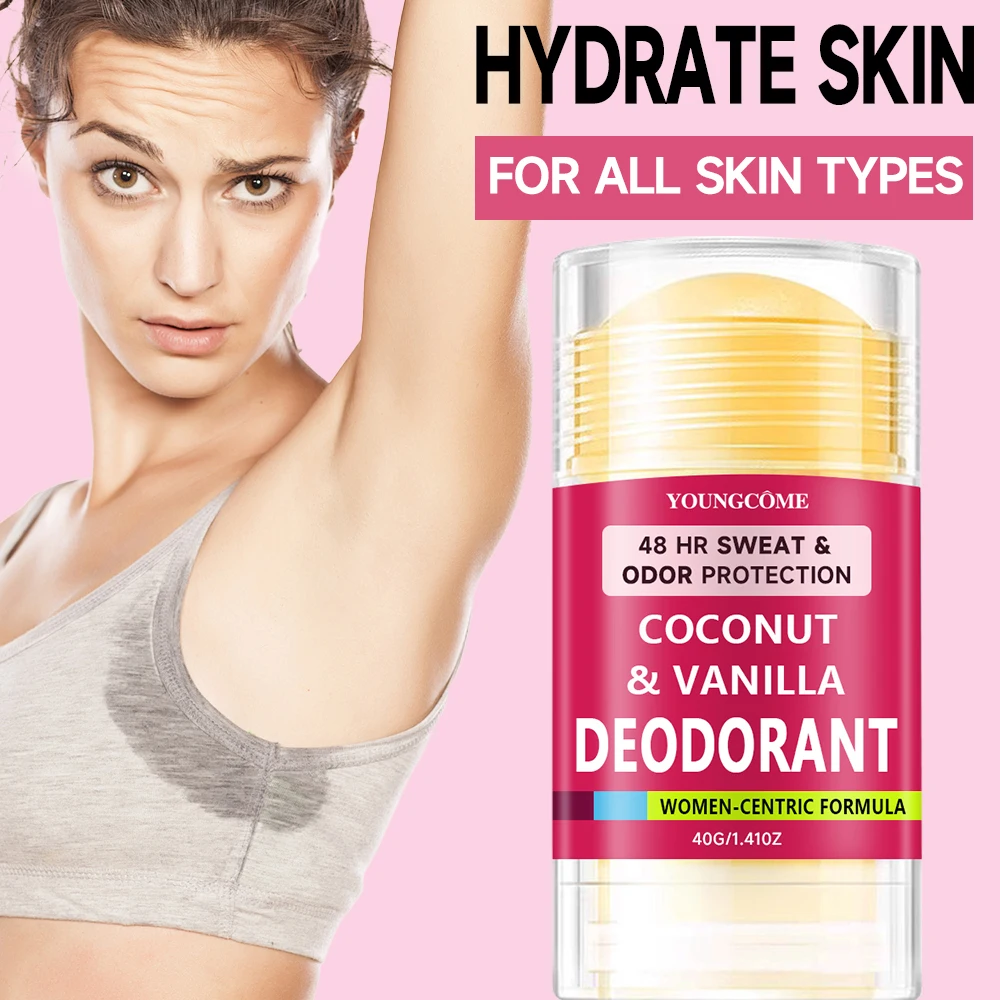 YOUNGCOME Women's Deodorant with Coconut & Vanilla Stick - Antiperspirant & Odor Protection Deodorant Stick for All-Day Freshnes thumbnail 5