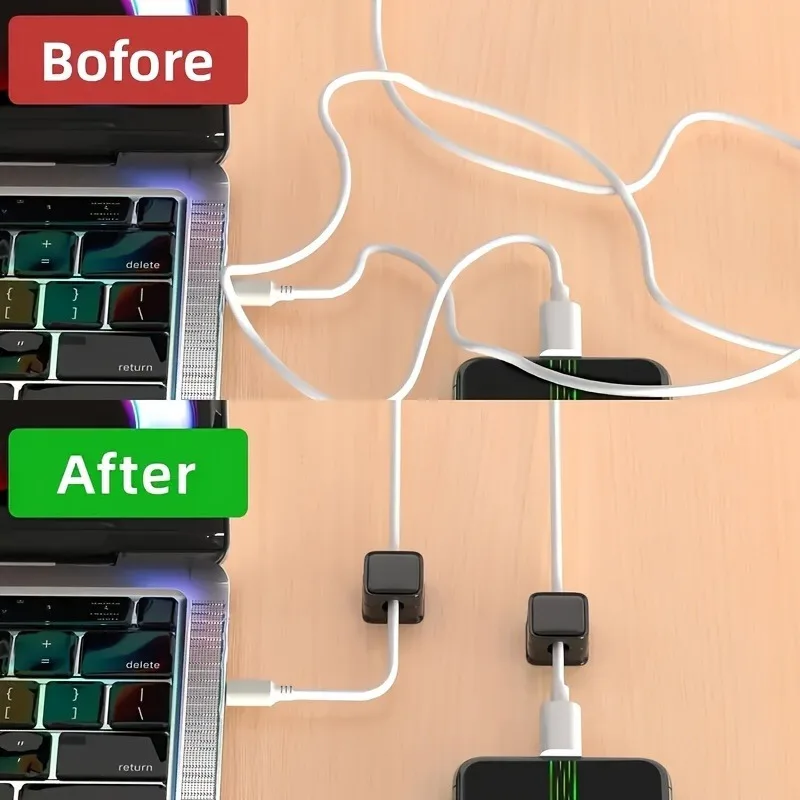 12-Pack Cable Organizers — the Ultimate Cable Management Solution for Desktops, Homes, Cars, and Offices, Suitable for Everyone, Easy to Organize Cables of All Types, the Perfect Gift for Tech Enthusiasts and Students thumbnail 4