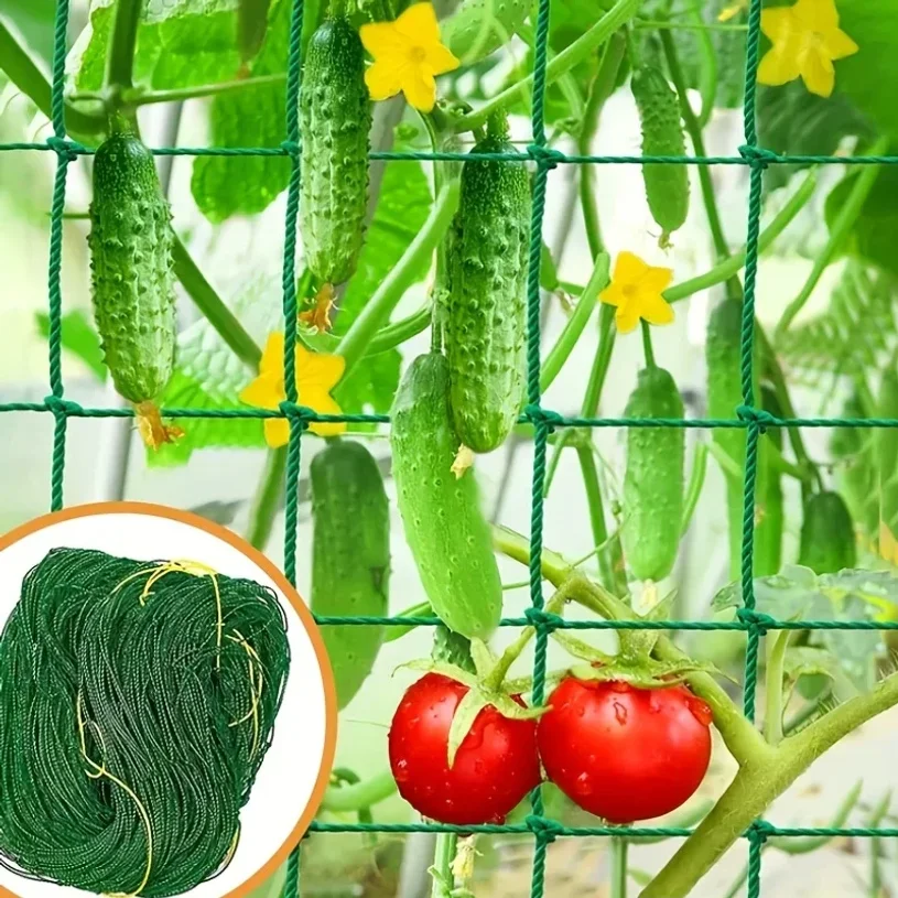 Plant Trellis Pergolas, Heavy-Duty Polyester Grow Net, Garden Trellis Netting With Square Mesh For Climbing Plants, Vegetables, thumbnail 5