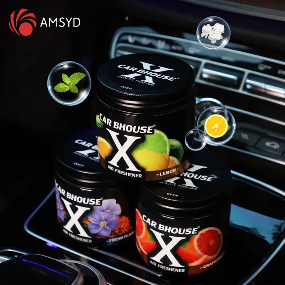 1PS Car Air Freshener Solid Cologne Lavender Lemon Auto Accessories Vanilla Good Smell Odor Eliminator Essential For Home Closet thumbnail 2