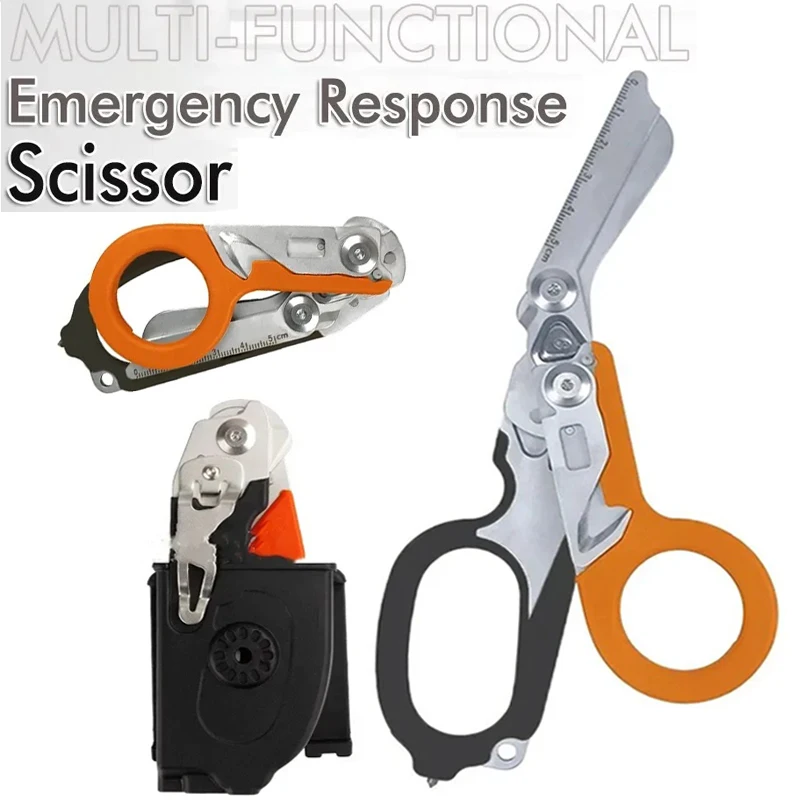 Tactical Trauma Shears Emergency Rescue Shear First Aid Kit Raptor Scissors Foldable Plier Outdoor Survival EDC Tool Gear