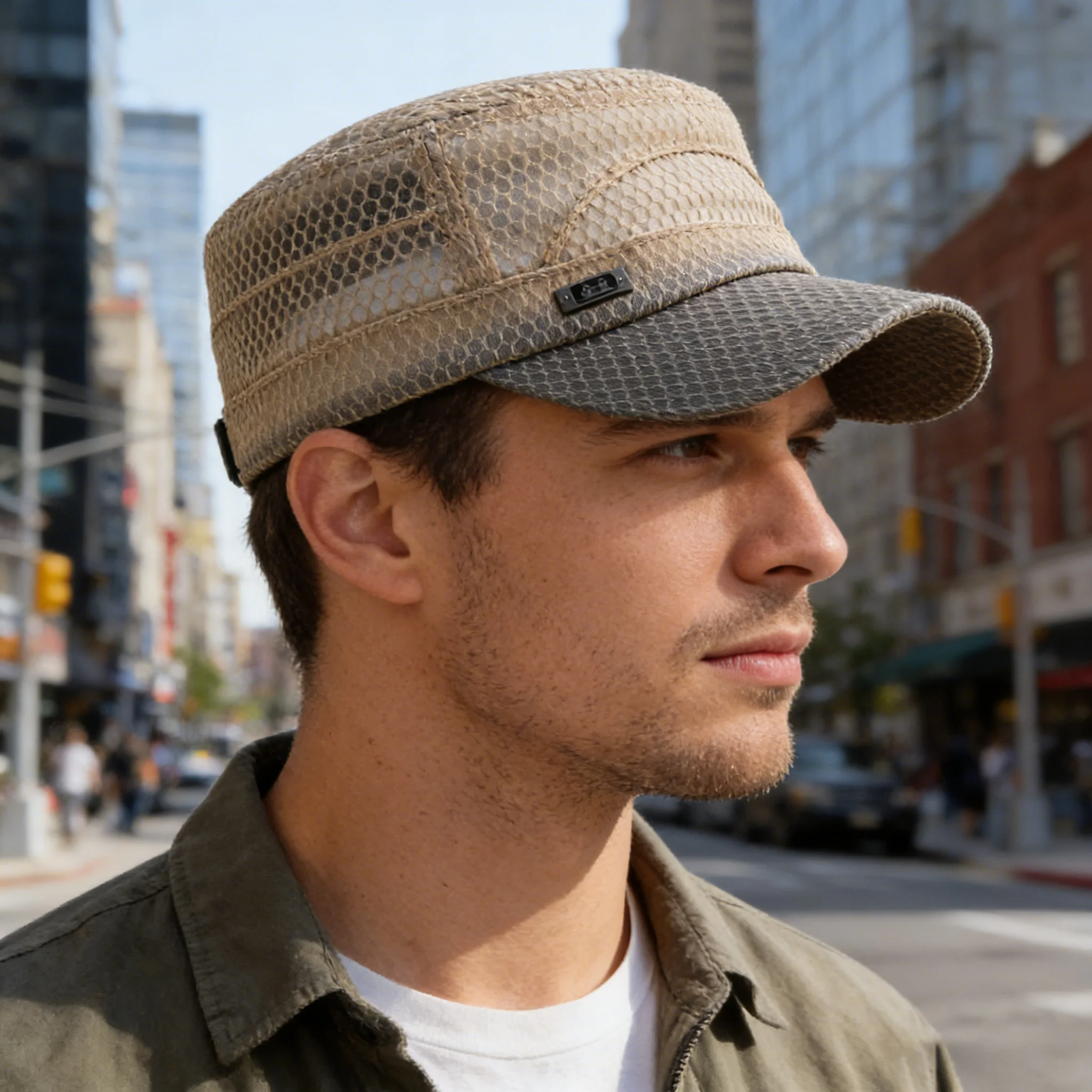 Spring Summer Anti-UV Baseball Cap Breathable Casual Flat Top Cap Outdoor Adjustable Sun Hat Men