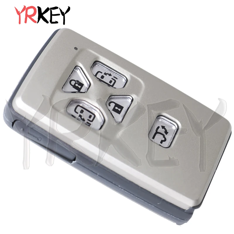 5 buttons Car Remote Control Key Fob for Toyota Estima Vellfire Alphard 4D Chip 312MHz FSK Car Smart Keys Board 271451-0500 thumbnail 6