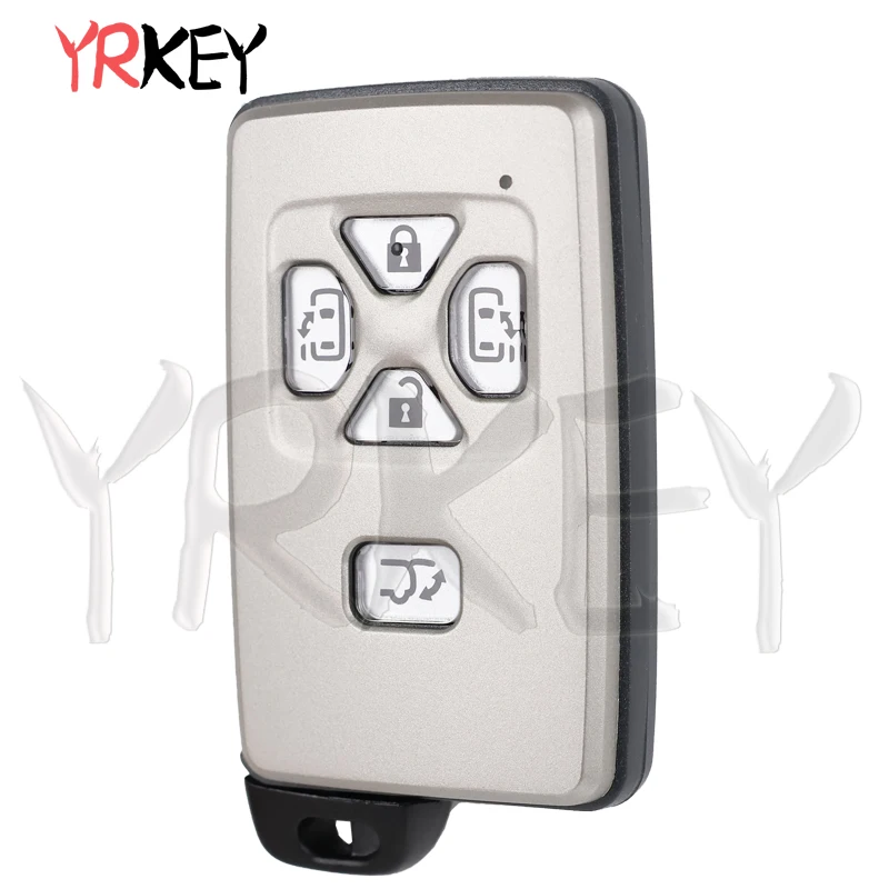 5 buttons Car Remote Control Key Fob for Toyota Estima Vellfire Alphard 4D Chip 312MHz FSK Car Smart Keys Board 271451-0500 thumbnail 4