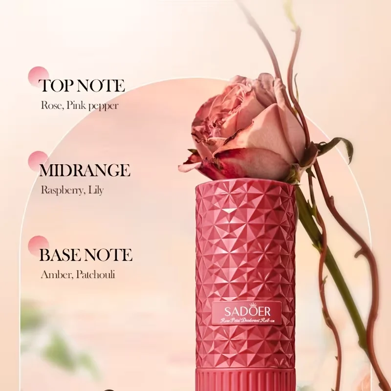 40ml Peach Extract Body Perfume Roll-on Deodorant Long Lasting Fragrance Underarm Odor Control For Men Women Summer Fresh thumbnail 5