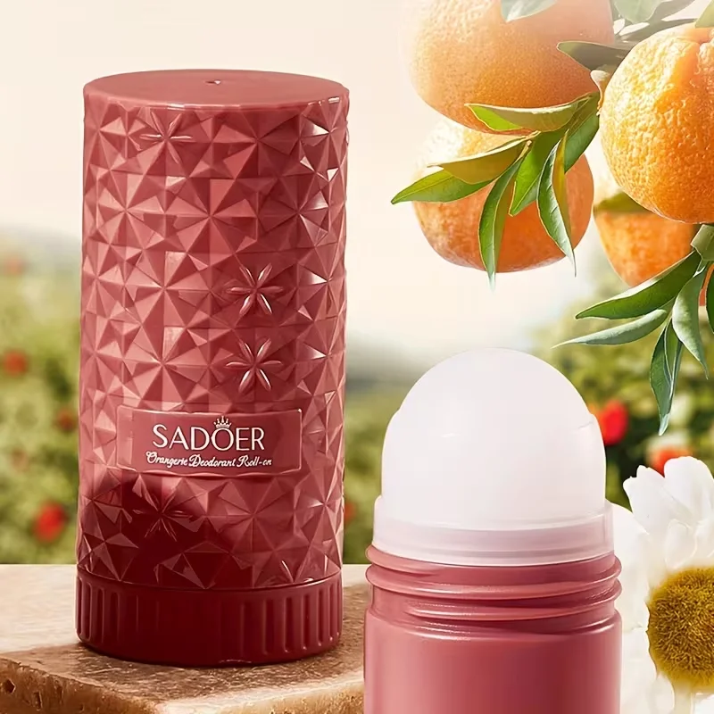 40ml Peach Extract Body Perfume Roll-on Deodorant Long Lasting Fragrance Underarm Odor Control For Men Women Summer Fresh thumbnail 4
