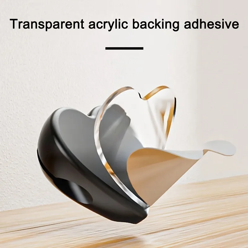 2PCS Self-Adhesive Heart-Shaped Cable Organizer,Phone Charging Line Holder,for Desks, Nightstands,Offices.3-hole design thumbnail 3