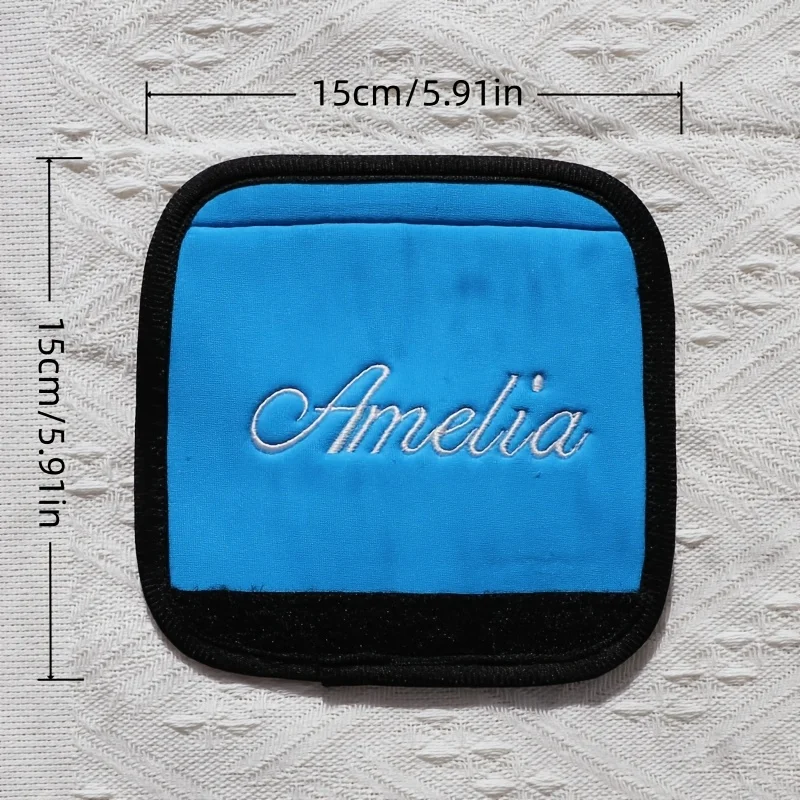 Customized Name Luggage Handle Protector Cover Children Stroller Grip Protective Sleeve Bag Accessories Pure Color Handle Cover thumbnail 5