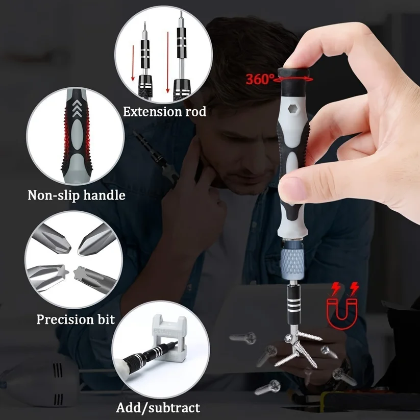 115 In One Screwdriver Set For Clocks Computers Mobile Phones Disassembly And Maintenance Telecommunications Tools Screwdrivers thumbnail 5