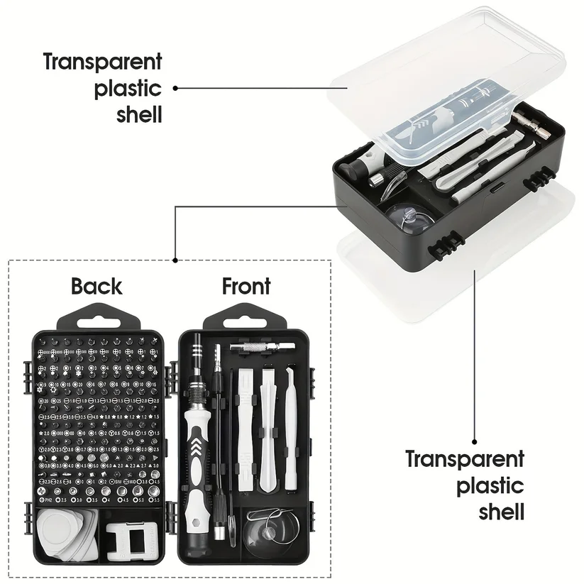 115 In One Screwdriver Set For Clocks Computers Mobile Phones Disassembly And Maintenance Telecommunications Tools Screwdrivers thumbnail 3
