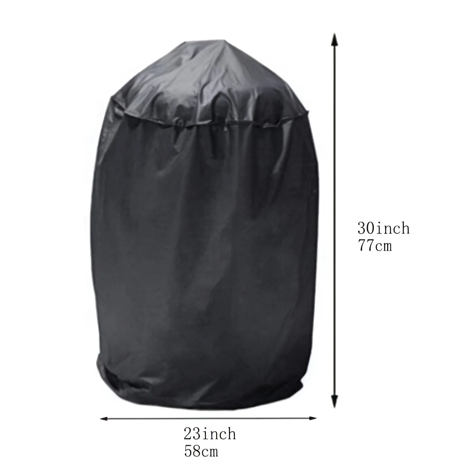 Round BBQ Grill Cover, Universal Outdoor Heavy Duty Windproof Tear Resistant Waterproof Barbecue Protector, Only Cover thumbnail 4