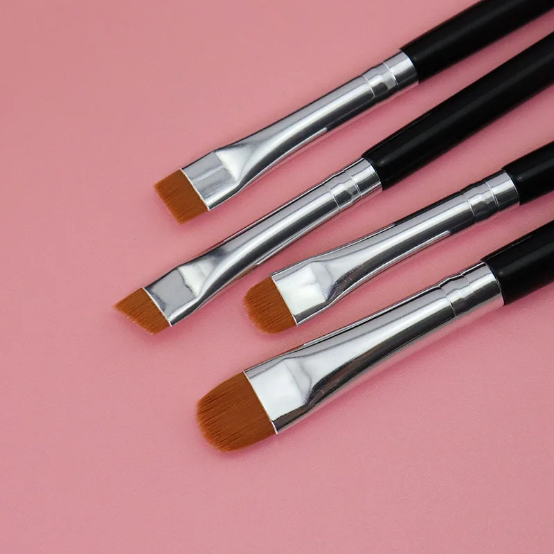 Wholesale 5/10/20PCS Flat Eyebrow Brush Ultrathin Eyebrows Makeup Brushes Eyeliner Brush Thin Eye Liner Brow Contour Brush Tools thumbnail 5