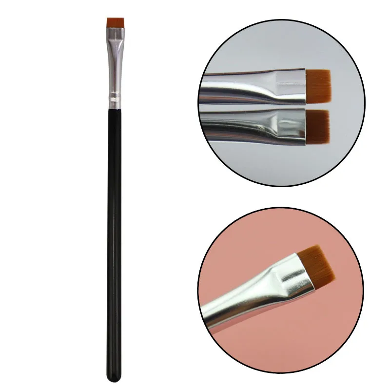 Wholesale 5/10/20PCS Flat Eyebrow Brush Ultrathin Eyebrows Makeup Brushes Eyeliner Brush Thin Eye Liner Brow Contour Brush Tools thumbnail 2